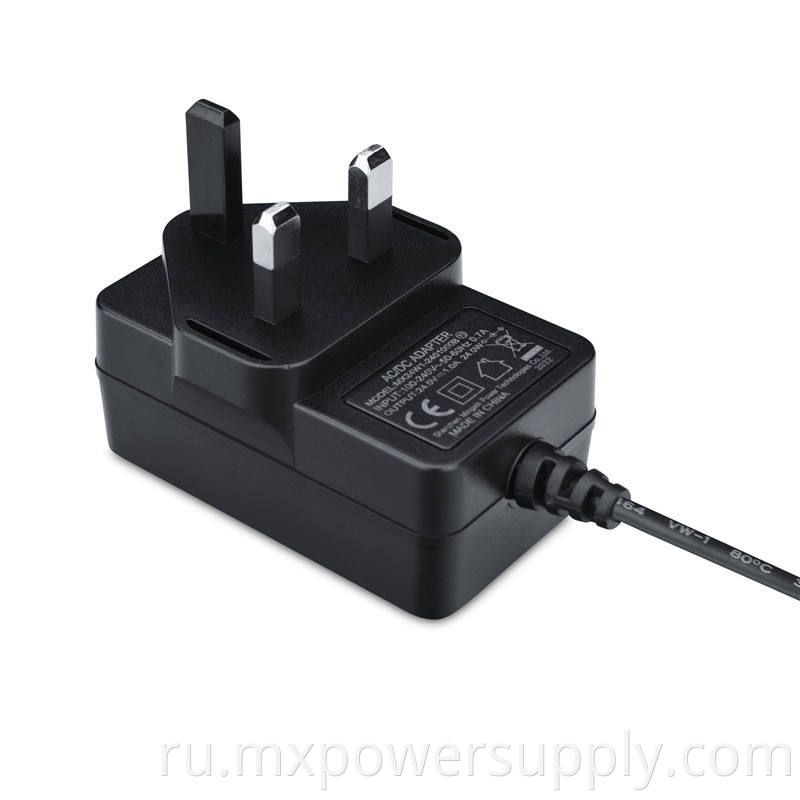  24V1A UK plug ac-dc power adapter